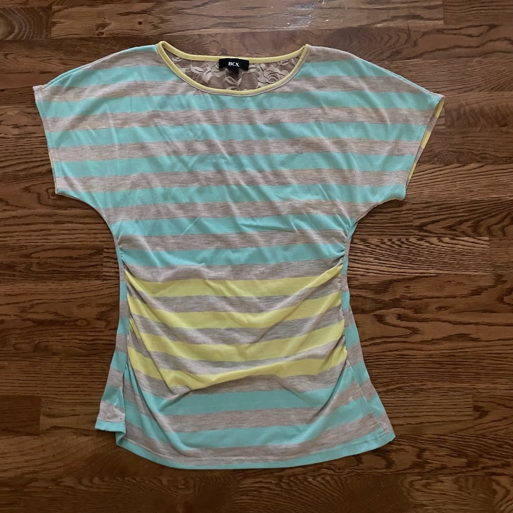 Juniors Striped Tee, Size L